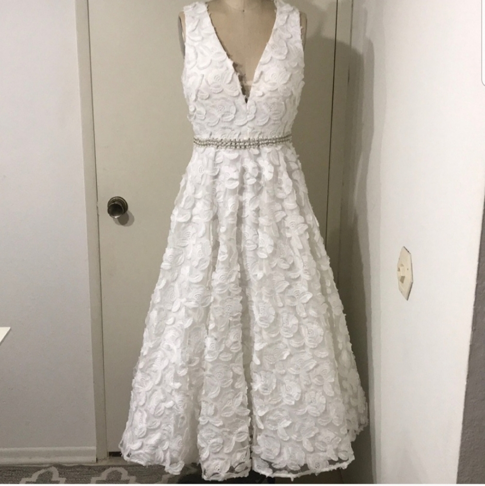 Midi Party Bridal Dress-Vintage sample
